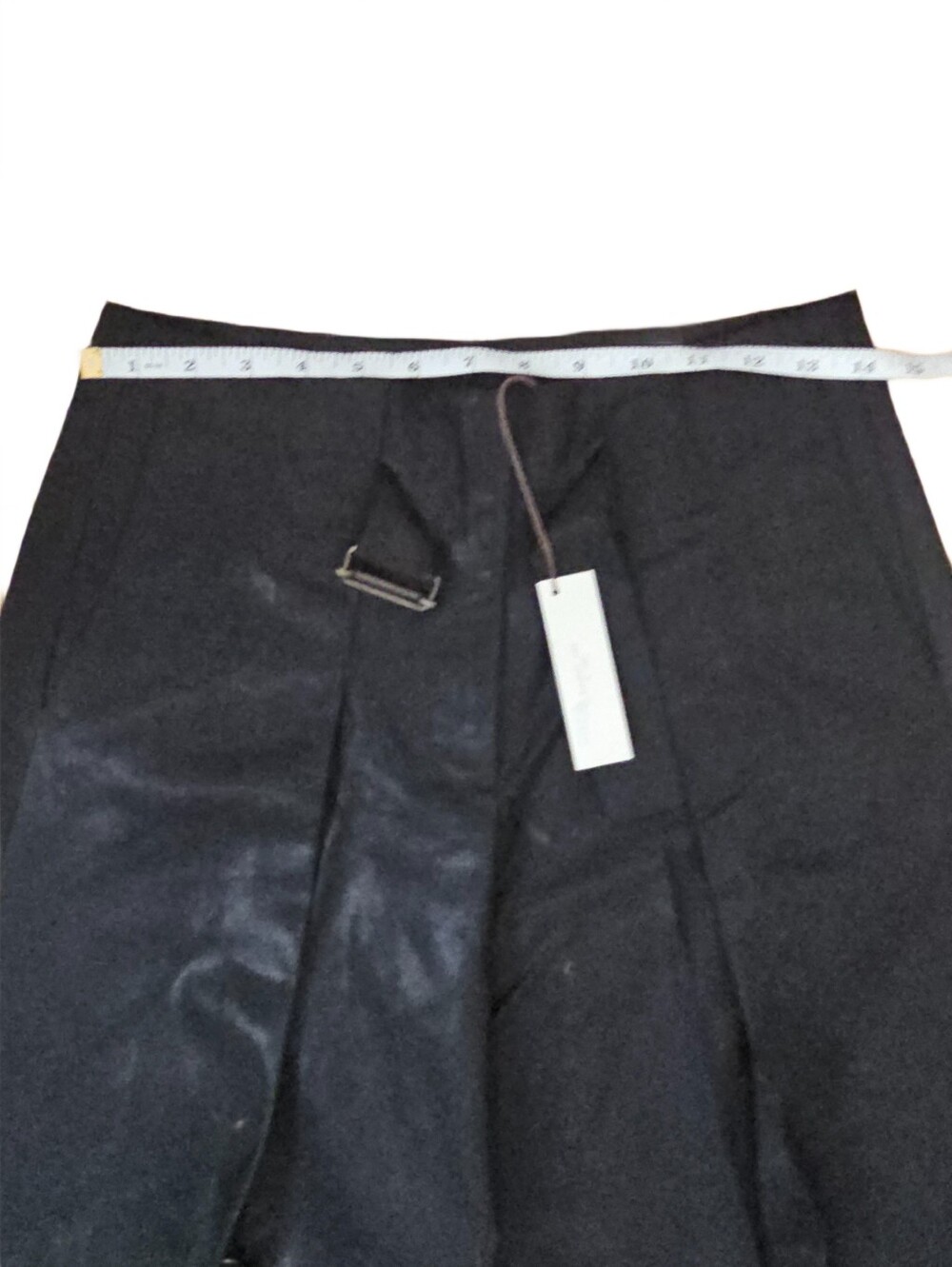 Rozae Nichols Black Wide-Leg Pants with Belted Detail | Size 4 - Picture 4 of 10